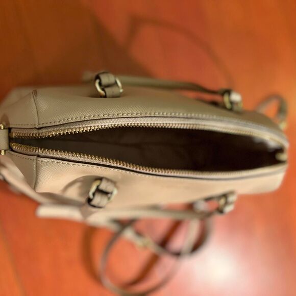 COACH - Cream Smooth Leather Mini Satchel Crossbody Bag - Picture 4 of 7